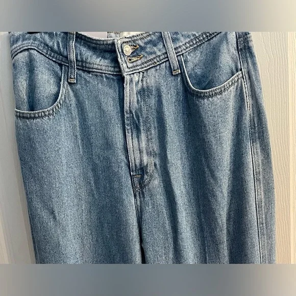 7 For All Mankind Mid Rise Straight Leg Jeans